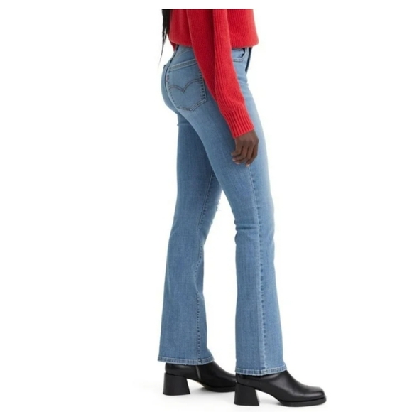 Levi's 725 High Rise Boot Cut Jeans Women's Denim Stretch Medium Blue 27. - Picture 5 of 17